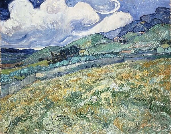 Mountainous Landscape Behind Saint-Paul Hospital, 1889. Creator: Gogh, Vincent, van (1853-1890)
