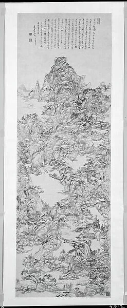 Mountainous Landscape after Wang Meng, Qing dynasty (1644-1911), 1715. Creator: Wang Yuanqi