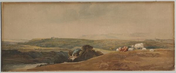 Mountains and Cattle. Creator: Peter De Wint (British, 1784-1849)