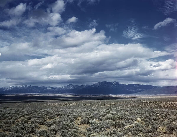 Mountains in northern New Mexico, ca. 1943. Creator: John Collier