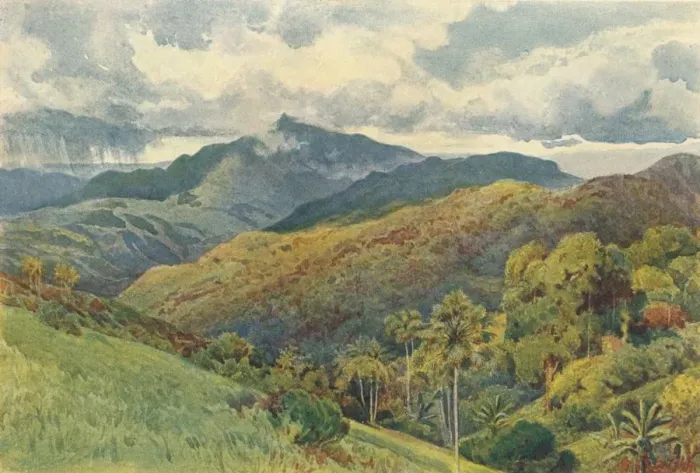 Framed Print : The Mountains from Pallekelly, c1880 (1905). Artist: Alexander Henry Hallam Murray Framed Print : The Mountains from Pallekelly, c1880 (1905). Artist: Alexander Henry Hallam Murray