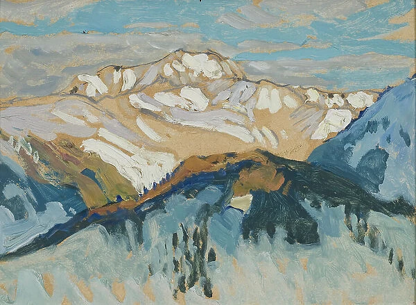 Mountains. Study from Switzerland. Creator: Anna Katarina Boberg