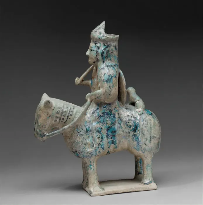 Framed Print : Mounted Hunter with Cheetah, Jazira (or Iran?), 12th-early 13th century. Creator: Unknown Framed Print : Mounted Hunter with Cheetah, Jazira (or Iran?), 12th-early 13th century. Creator: Unknown