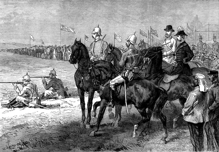 Framed Print : Mounted Volunteer Riflemen shooting at Wimbledon for Colonel Loyd-Lindsay's Prize, 1873. Creator: Unknown. Mounted Volunteer Riflemen shooting at Wimbledon for Colonel Loyd-Lindsay's Prize, 1873. Creator: Unknown Framed Print : Mounted Volunteer Riflemen shooting at Wimbledon for Colonel Loyd-Lindsay's Prize, 1873. Creator: Unknown. Mounted Volunteer Riflemen shooting at Wimbledon for Colonel Loyd-Lindsay's Prize, 1873. Creator: Unknown