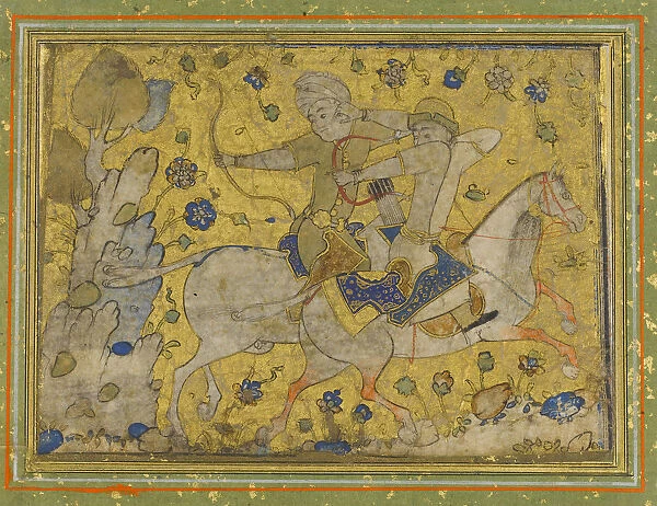 Two Mounted Warriors, mid-16th century. Creator: Unknown