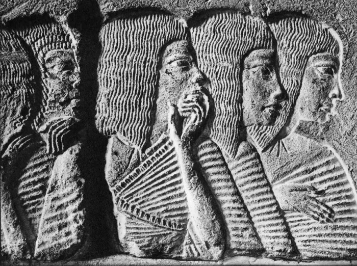 Framed Print : Mourners at the funeral of a Memphite high priest, c1350 BC (1936) Framed Print : Mourners at the funeral of a Memphite high priest, c1350 BC (1936)