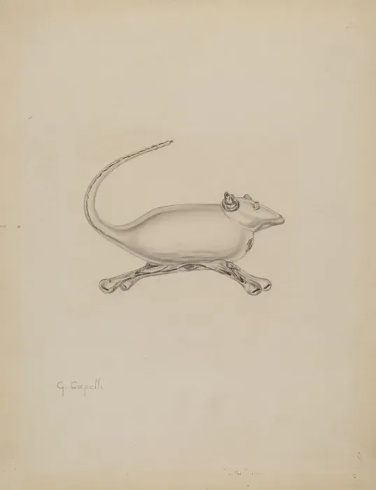 Framed Print : Mouse, c. 1937. Creator: Giacinto Capelli Framed Print : Mouse, c. 1937. Creator: Giacinto Capelli