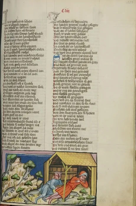 Framed Print : The Mouse Plague amongst the Philistines; Weltchronik, about 1400-1410. Creator: Unknown Framed Print : The Mouse Plague amongst the Philistines; Weltchronik, about 1400-1410. Creator: Unknown