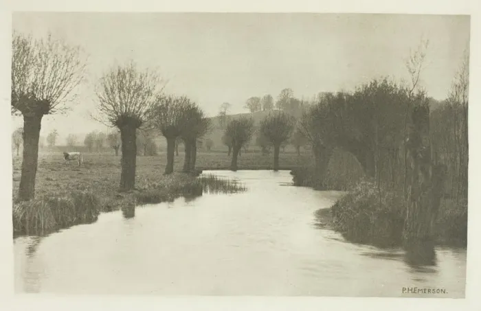 Framed Print : Mouth of the River Ash, 1880s. Creator: Peter Henry Emerson Framed Print : Mouth of the River Ash, 1880s. Creator: Peter Henry Emerson