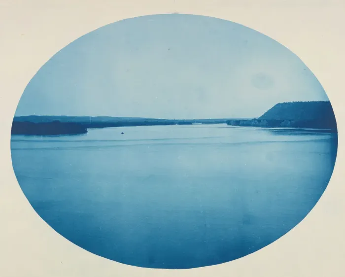 Framed Print : Mouth of Wisconsin River, 1885. Creator: Henry Bosse Framed Print : Mouth of Wisconsin River, 1885. Creator: Henry Bosse