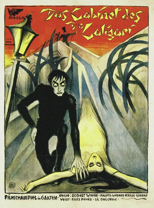 Framed Print : Movie poster 'The Cabinet of Dr. Caligari' by Robert Wiene, 1919. Creator: Bernhard, Fritz (1900-1945) Framed Print : Movie poster 'The Cabinet of Dr. Caligari' by Robert Wiene, 1919. Creator: Bernhard, Fritz (1900-1945)