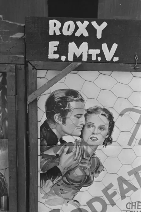 Framed Print : Movie poster, vicinity of Moundsville, Alabama, 1936. Creator: Walker Evans Framed Print : Movie poster, vicinity of Moundsville, Alabama, 1936. Creator: Walker Evans