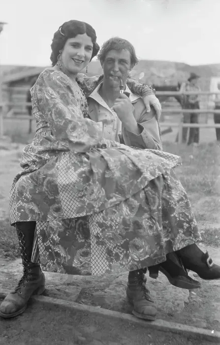 Framed Print : Movie set for a western, between 1896 and 1942. Creator: Arnold Genthe Framed Print : Movie set for a western, between 1896 and 1942. Creator: Arnold Genthe