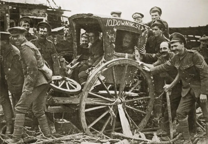 Framed Print : Moving day in a captured village, France, World War I, 1916 Framed Print : Moving day in a captured village, France, World War I, 1916
