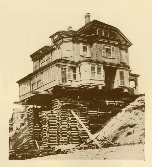 Framed Print : Moving a House Bodily, c1930. Creator: Unknown Framed Print : Moving a House Bodily, c1930. Creator: Unknown