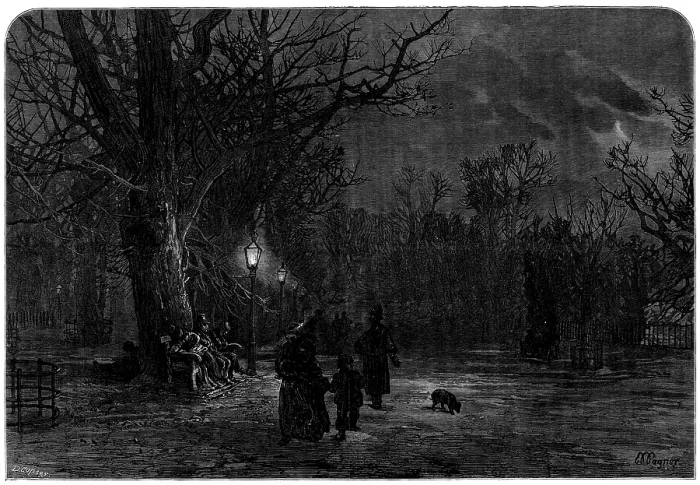 Framed Print : 'Moving On': a sketch in St. James's Park by L. Wagner, 1873. Creator: D. Copsey. 'Moving On': a sketch in St. James's Park by L. Wagner, 1873 Framed Print : 'Moving On': a sketch in St. James's Park by L. Wagner, 1873. Creator: D. Copsey. 'Moving On': a sketch in St. James's Park by L. Wagner, 1873