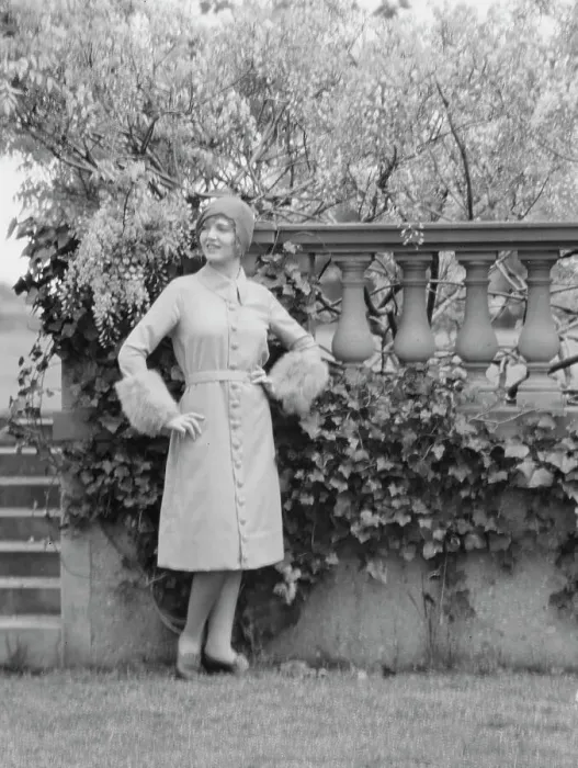 Framed Print : Moylair, Catherine, Miss, standing outdoors, 1928 Creator: Arnold Genthe Framed Print : Moylair, Catherine, Miss, standing outdoors, 1928 Creator: Arnold Genthe