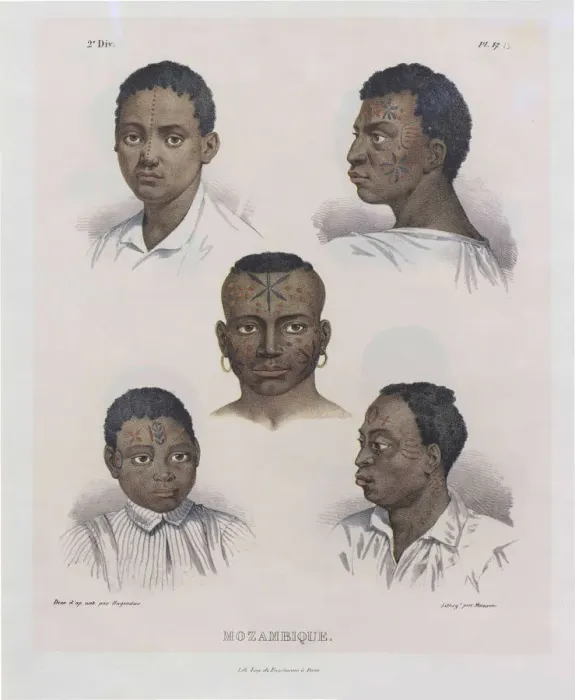 Framed Print : Mozambicans. From Malerische Reise in Brasilien, 1830-1835. Creator: Rugendas