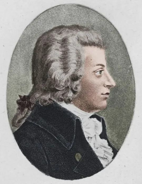 Framed Print : Mozart. 1895