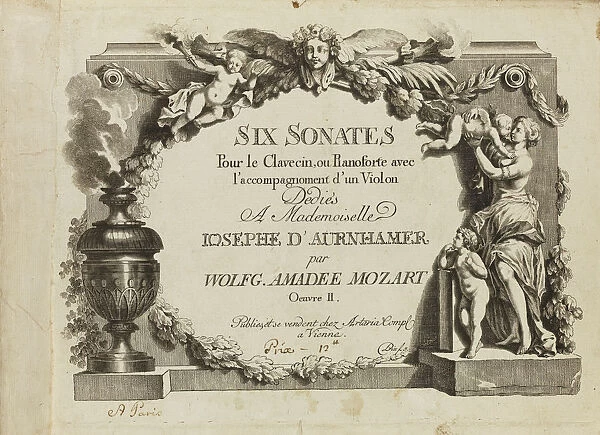 Mozart: Six sonates pour le clavecin ou pianoforte avec l accompagnement d un violon dedies a Mademo Artist: Anonymous