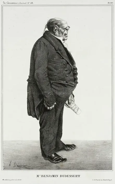 Framed Print : Mr. Benjamin Dudessert, 1833. Creator: Honore Daumier Framed Print : Mr. Benjamin Dudessert, 1833. Creator: Honore Daumier