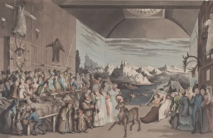 Framed Print : Mr. Bullocks Exhibition of Laplanders, February 8, 1822. February 8, 1822 Framed Print : Mr. Bullocks Exhibition of Laplanders, February 8, 1822. February 8, 1822