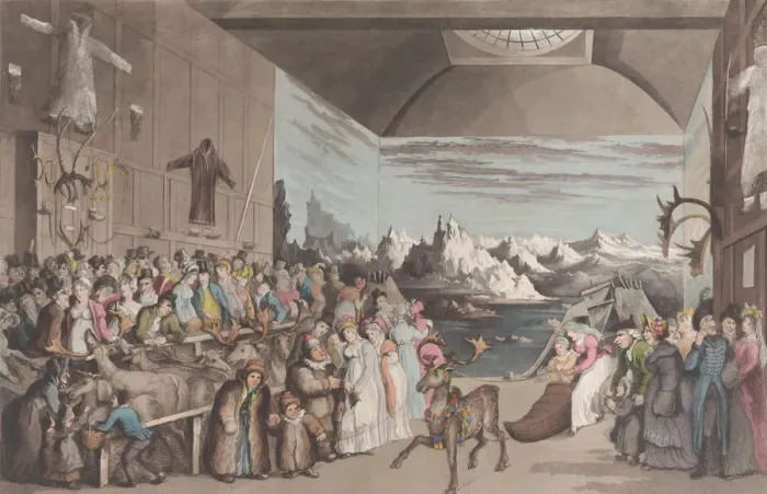 Framed Print : Mr. Bullocks Exhibition of Laplanders, February 8, 1822. February 8, 1822 Framed Print : Mr. Bullocks Exhibition of Laplanders, February 8, 1822. February 8, 1822