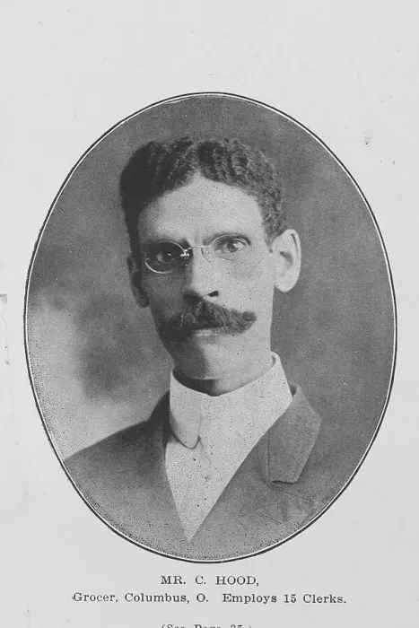 Framed Print : Mr. C. Hood; Grocer; Columbus, O.; Employs 15 clerks, 1907. Creator: Unknown Framed Print : Mr. C. Hood; Grocer; Columbus, O.; Employs 15 clerks, 1907. Creator: Unknown