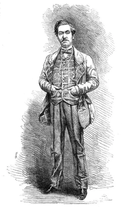 Framed Print : Mr. Charles Mathews as Plumper, in Cool As A Cucumber, 1864. Creator: Unknown. Mr. Charles Mathews as Plumper, in Cool As A Cucumber, 1864. Creator: Unknown
