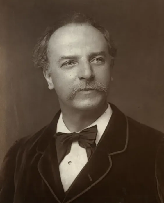 Framed Print : Mr Charles Santley, British opera singer, 1888. Artist: Kingsbury & Notcutt