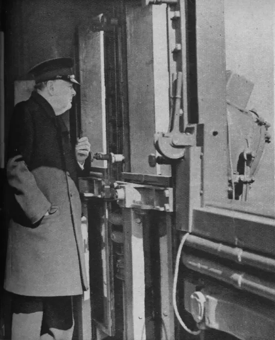 Framed Print : Mr. Churchill on the bridge of the warship, 1943-44 Framed Print : Mr. Churchill on the bridge of the warship, 1943-44
