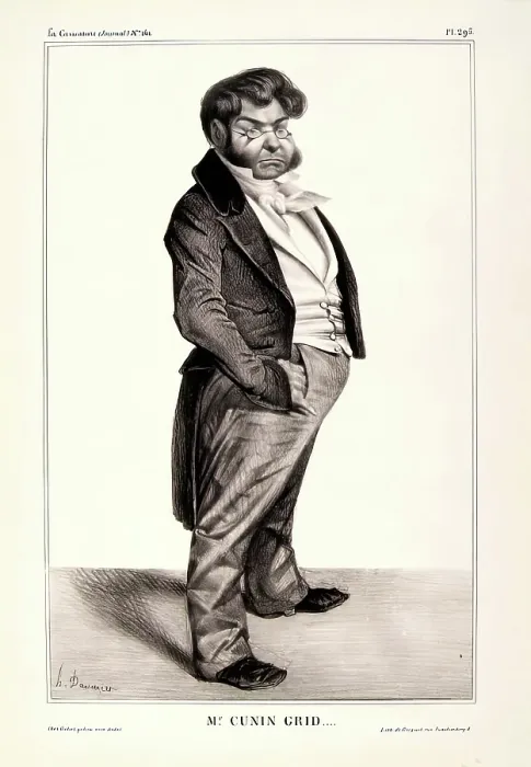 Framed Print : Mr. Cunin Grid... 1833. Creator: Honore Daumier Framed Print : Mr. Cunin Grid... 1833. Creator: Honore Daumier