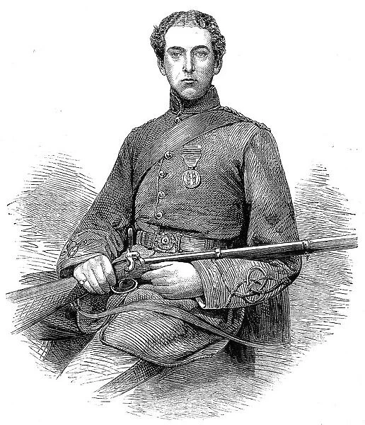 Mr. Edward Ross, the Rifle Champion of England - from a photograph by Claudet, 1860. Creator: Unknown