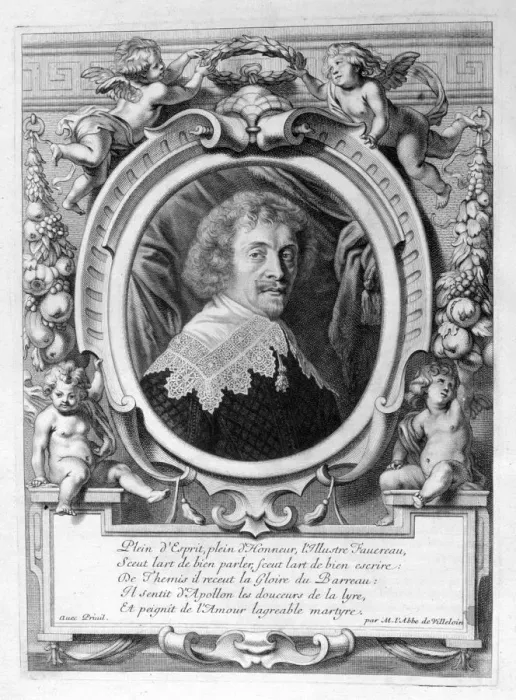 Framed Print : Mr Favereau, 1655. Artist: Michel de Marolles Framed Print : Mr Favereau, 1655. Artist: Michel de Marolles