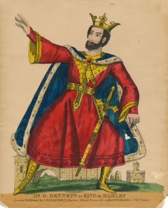 Framed Print : Mr. G. Bennett as King in Hamlet, c1849. Creator: Unknown Framed Print : Mr. G. Bennett as King in Hamlet, c1849. Creator: Unknown