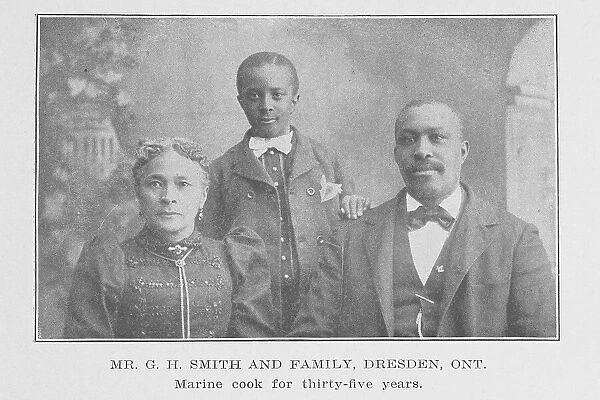 Mr. G. H. Smith and family, Dresden, Ont.; Marine cook for thirty-five years, 1907. Creator: Unknown