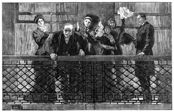 Framed Print : Mr Gladstone Addressing the Crowd from the Balcony, late 19th century Framed Print : Mr Gladstone Addressing the Crowd from the Balcony, late 19th century
