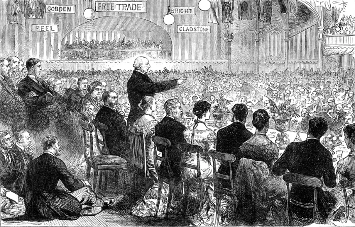 Framed Print : Mr. Gladstone at Leeds: the Banquet, 1881. Creator: Unknown Framed Print : Mr. Gladstone at Leeds: the Banquet, 1881. Creator: Unknown