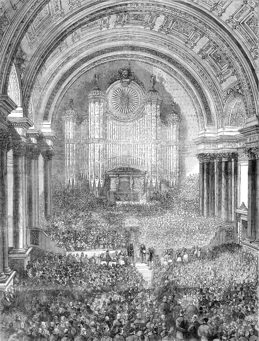 Framed Print : Mr. Gladstone at Leeds: interior of the Victoria Hall, Leeds Townhall - Presenting Addresses, 1881. Creator: Unknown Framed Print : Mr. Gladstone at Leeds: interior of the Victoria Hall, Leeds Townhall - Presenting Addresses, 1881. Creator: Unknown