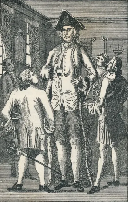 Framed Print : Mr Henry Blacker the British Giant, (c1750), 1894 Framed Print : Mr Henry Blacker the British Giant, (c1750), 1894