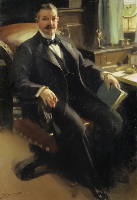 Framed Print : Mr Henry Clay Pierce, 1899. Creator: Anders Leonard Zorn Framed Print : Mr Henry Clay Pierce, 1899. Creator: Anders Leonard Zorn