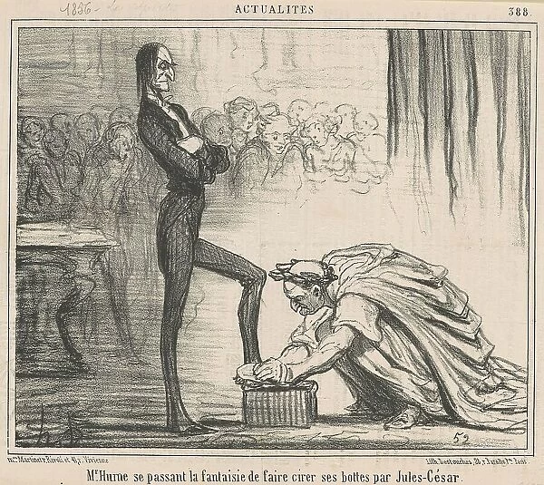 Mr Hume se passant la fantaisie... 19th century. Creator: Honore Daumier