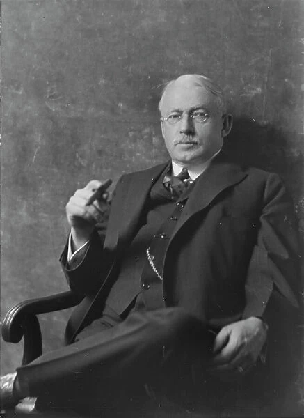 Mr. H.V. Jones, portrait photograph, 1918 Mar. 16. Creator: Arnold Genthe
