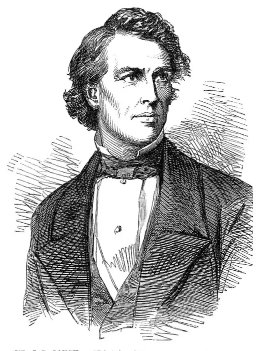 Framed Print : Mr. J.B. Gough - from a daguerreotype by Mayall, 1854. Creator: Unknown Framed Print : Mr. J.B. Gough - from a daguerreotype by Mayall, 1854. Creator: Unknown