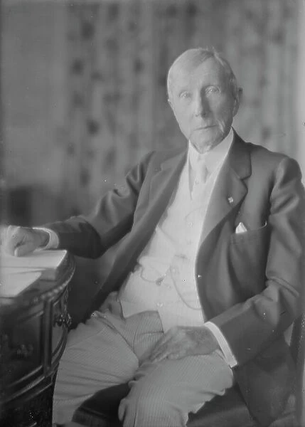 Mr. J.D. Rockefeller, portrait photograph, 1918 Aug. 2. Creator: Arnold Genthe