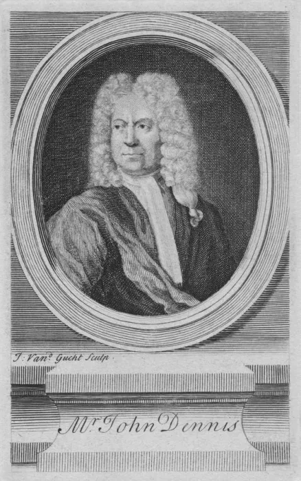 Framed Print : Mr. John Dennis, c1734. Creator: John Vandergucht Framed Print : Mr. John Dennis, c1734. Creator: John Vandergucht