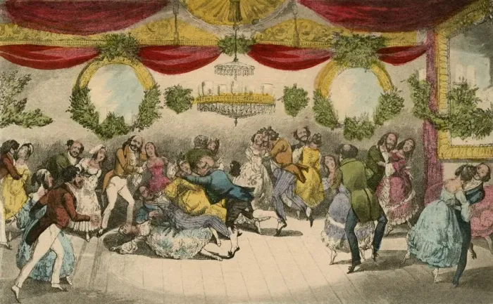 Framed Print : Mr. Jorrocks makes a Faux Pas at the Countess de Jacksons Ball, 1838. Artist Framed Print : Mr. Jorrocks makes a Faux Pas at the Countess de Jacksons Ball, 1838. Artist