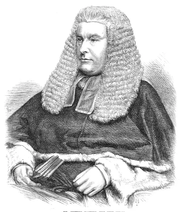 Framed Print : Mr. Justice Hannen, the new judge, 1868. Creator: Unknown Framed Print : Mr. Justice Hannen, the new judge, 1868. Creator: Unknown
