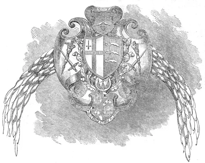 Framed Print : Mr. Lusk's Shrieval Badge and Chain, 1860. Creator: Unknown Framed Print : Mr. Lusk's Shrieval Badge and Chain, 1860. Creator: Unknown