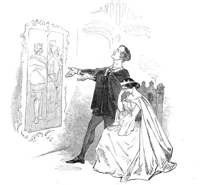 Framed Print : Mr. Macready, as Hamlet, at the Princesss Theatre, 1845. Creator: Unknown Framed Print : Mr. Macready, as Hamlet, at the Princesss Theatre, 1845. Creator: Unknown